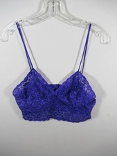 Vintage 80s Alana Gale Lace Cropped Camisole Women XL Purple
