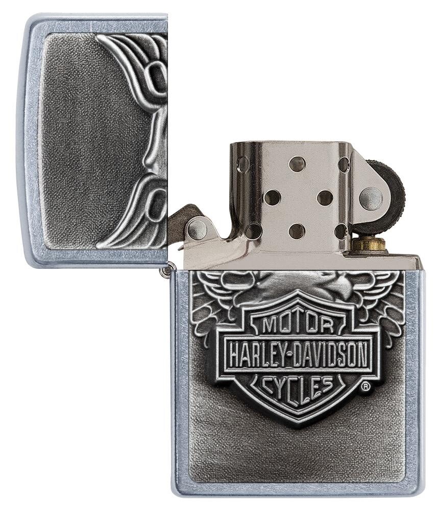 【特価セール】ZIPPO ジッポー 20230 HARLEY DAVIDSON Zippo Harley Davidson Street Chrome Lighter With Emblem, 20230