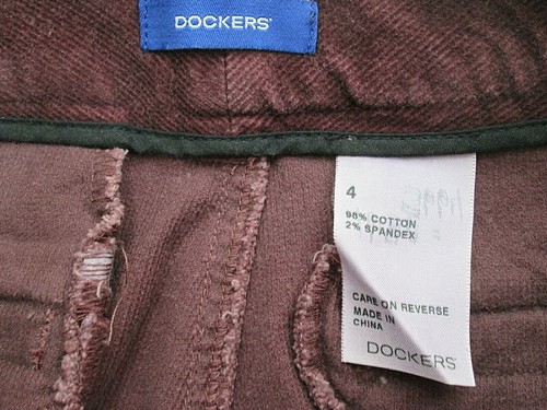 NWT Dockers Womens Size 4 (30x31.5) Purple Favorite Fit Corduroy Pants 60-21089 - Picture 5 of 6
