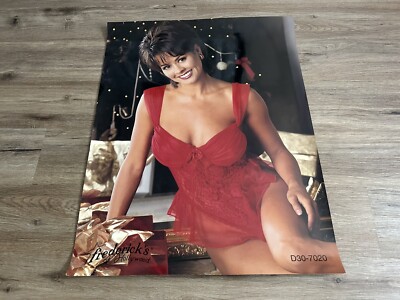 Vintage Fredericks Of Hollywood Sexy Lingerie Model Store Display Poster  #26