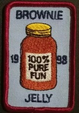 Girl Scouts - Brownie Jelly - 1998 - 100% pura diversión - Brownies parche GSA