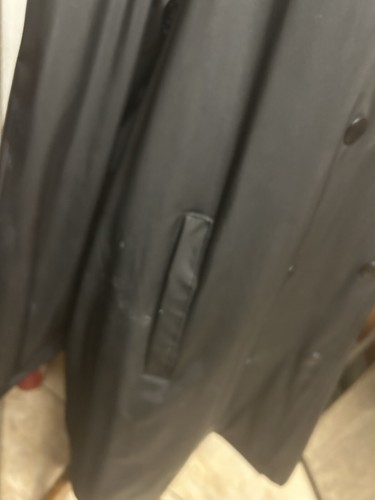 Vintage Women’s TOTES Size L Black PVC Short Rain Jacket with Pockets - Picture 14 of 14
