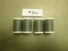 Coats & Clark Dual Duty XP All Purpose Thread 250 yard, 4 spools Buss. Grey #360