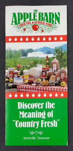 1980s Sevierville TN Apple Barn Cider Mill Store Restaurant Vtg Travel Brochure