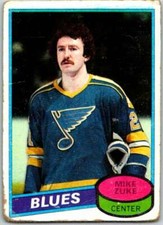 1980-81 Topps #209 Mike Zuke  RC Rookie St. Louis Blues V49877