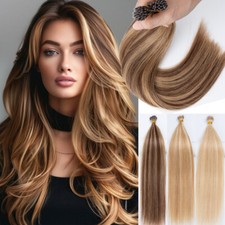 CLEARANCE Nano Rings Beads Hair Extensions 100 Remy Human Hair 1G 12 14 16 18IN
