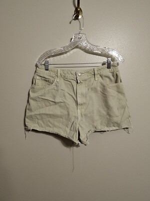 Hollister Womens Mom Short Green Ultra High Rise Vintage