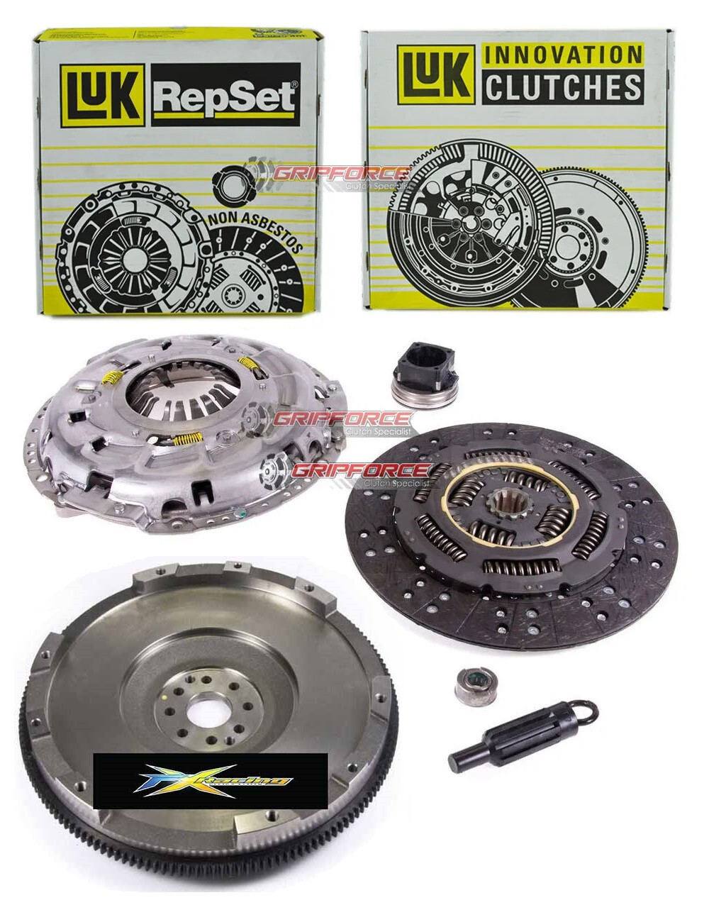 LUK CLUTCH SET +FX FLYWHEEL FOR 99-10 FORD F150/250/350 HERITAGE SUPER DUTY 5.4L