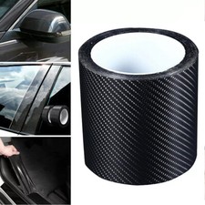 Carbon Sticker Fiber Protector Sill Scuff Cover Anti Scratch Strip Car Door Body