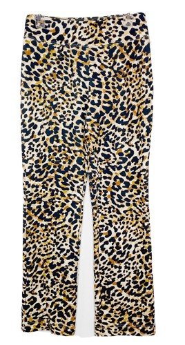 stretch leopard pants