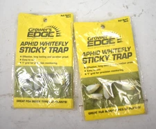 Lot of 10 Growers Edge Aphid Whitefly Sticky Traps 1" Grid Insect Pest Control