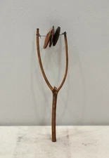 African Fork Sistrum Shaker Rattle Gourd Cap Kamba