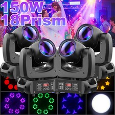 150W 18Prism Moving Head Stage Light LED RGBW DMX Party DJ Club Spot Beam Lights