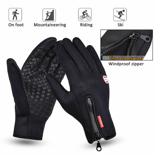 Hombres Mujeres Invierno Cálidos Guantes A Prueba de Viento Impermeable Térmico Pantalla Táctil Mitones - Imagen 6 de 8