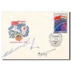 Soyuz T-11 - India flight - crew handsigned FDC by all three incl- Sharma- 12450