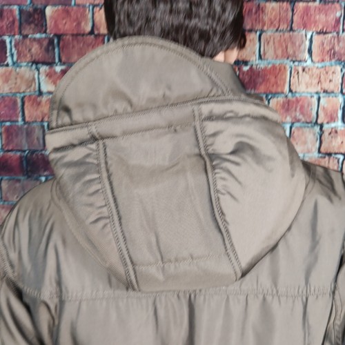 Woolrich Vintage Jacket Unisex size 2xl Green Coat Quilted Lined removable hood - Picture 11 of 19