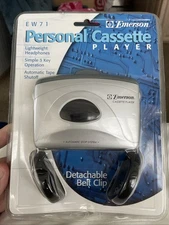 Portable Emerson Personal Cassette Tape Player w/ Headphones EW71 - NEW & SEALED