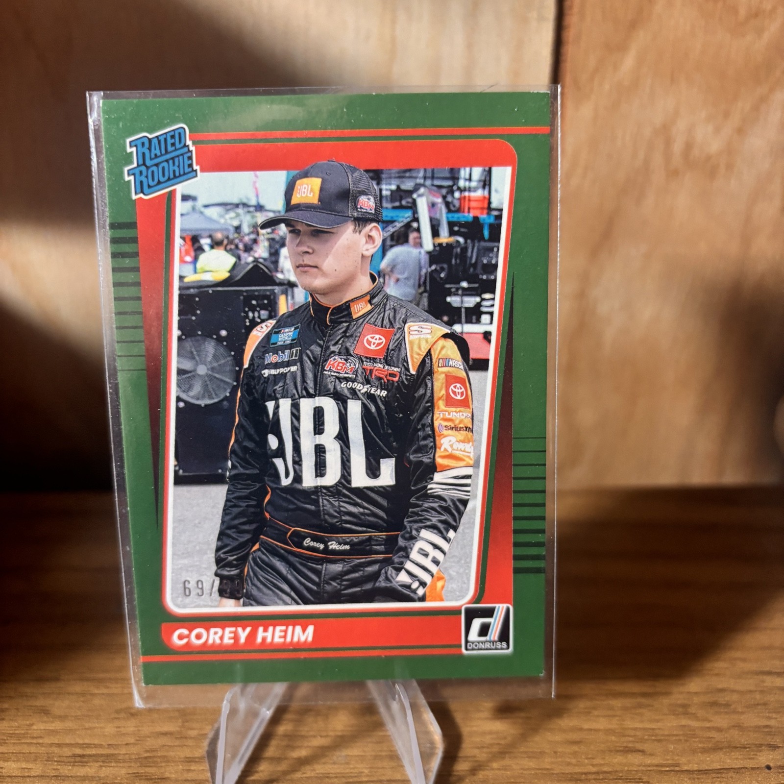 2022 Panini Donruss NASCAR - Rated Rookie Corey Heim #32 Green /99 (RC)
