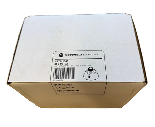 Motorola NPTA-1001 850-0512A 1.5 " NPT Adapter For Large Pendnt Cam
