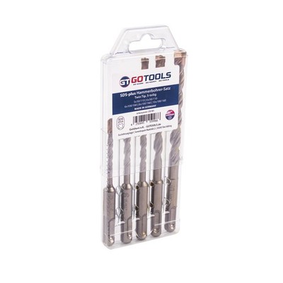 GOTOOLS SDS-plus Hammerbohrer-Satz Twin Tip 5-teilig