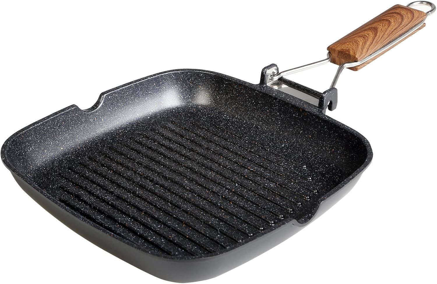 Poêle à griller induction Ecochef Titane pour viandes et légumes saine