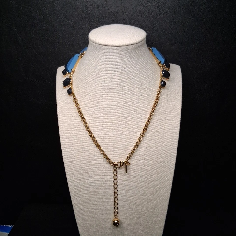 Collar Lucite KATE SPADE New York Estilo Babero Azul Y Azul Marino. 15.516 Foto 4 de 4