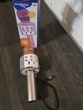 New Move2Play Karaoke Microphone Bluetooth 15 Pre-Loaded Kids Songs Rose Gold
