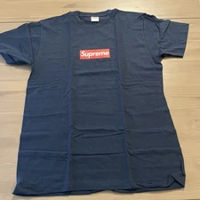 Supreme 20th Anniversary Bogo Box Logo Tee Shirt Navy Large NEW