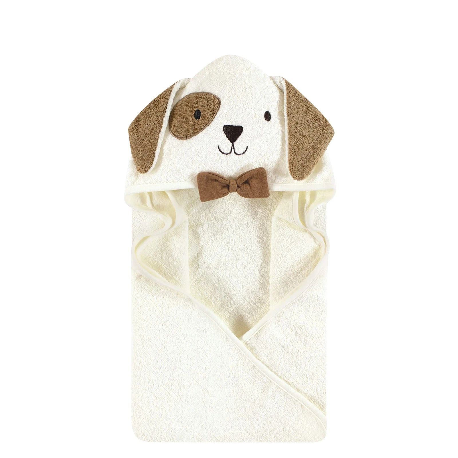 Unisex Baby Cotton Animal Face Hooded Towel, Dog, One Size