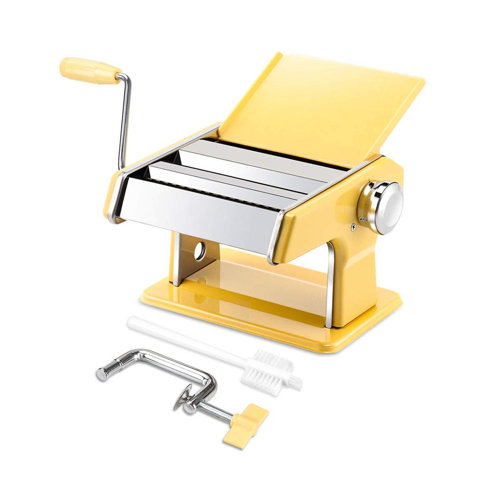 elabo Pasta Machine - Stainless Steel Roller Pasta Maker - 7 Adjustable Thick...