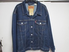 LEVI'S STRAUSS & CO. MENS DENIM JACKET (XXL) NWT DENIM BLUE W/SILVER HARDWARE