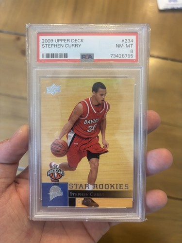 2009 UPPER DECK #234 STEPHEN STEPH CURRY RC WARRIORS PSA 8
