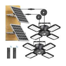 Solar Shed Light Outdoor Indoor Solar Powered Motion Sensor Pendant... Fast Ship