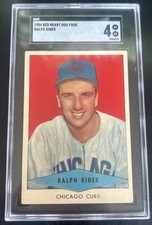 1954 Red Heart Dog Food Ralph Kiner SGC 4