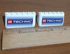 LEGO Soccer Set 3409 Parts Lot of 2 White Windscreen 2 x 6 x 2 w Logos - TECHNIC — photo 1