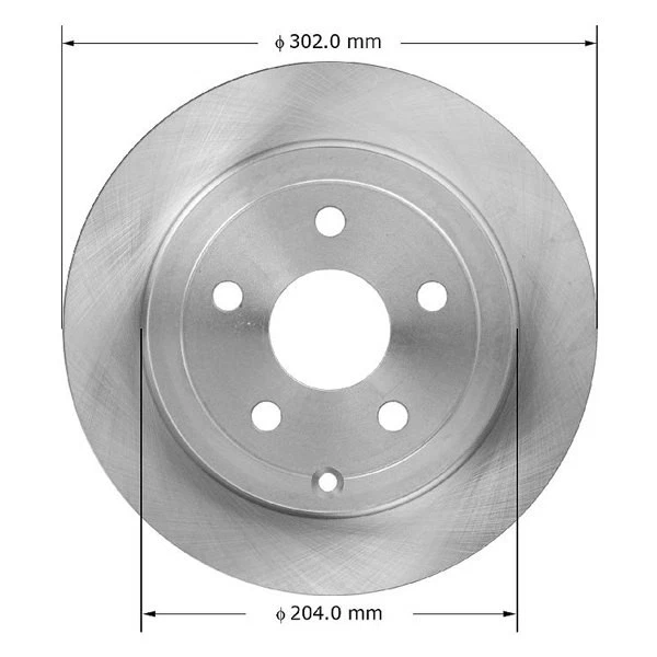 For Pontiac G8 2008-2009 Bendix PRT5919 Global Premium Vented Rear Brake Rotor Foto 4 de 4