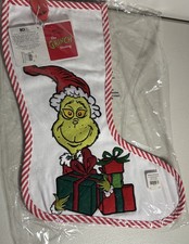 Williams Sonoma Christmas Dr. Seuss The Grinch Stocking- Brand New