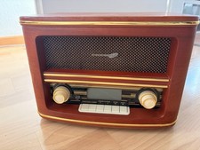 Nostalgie Retro Holz Radio mit CD USB Player Kompaktanlage Gebraucht WIE NEU!! 