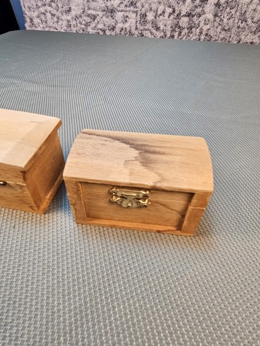 2 cajas pequeñas de madera 3x2x2" - Imagen 5 de 8