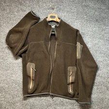 Vintage Arcteryx Covert Full Zip Fleece Jacket *BROKEN ZIP* Men’s Large Brown