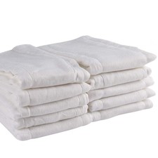 10 Pack Prefold Cloth Diapers, 3-Ply Cotton Baby Diaper Covers