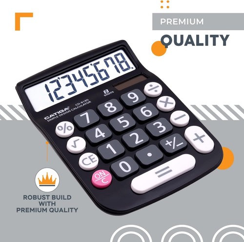 Versatile Solar Powered Desktop Calculator for School, Office, and Business Use - Picture 7 of 9