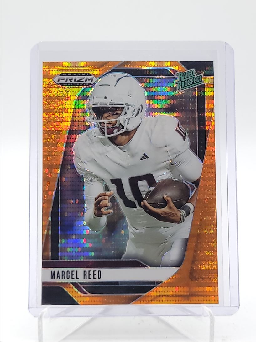 MARCEL REED 2025 PANINI PRIZM DRAFT RATED PROSPECT ORANGE PULSAR /75 Q4305