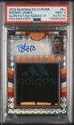 2024 Topps Chrome McDonald's All American Basketball Tie-Dye Adidas Patch Bronny James #GPA-BJ PSA 9