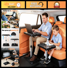 Portable Car Desk for Laptop - Adjustable Tray Table for Front/Rear Seats