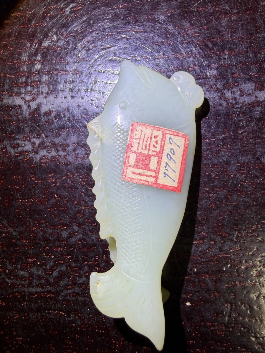 翡翠鱼雕像| eBay