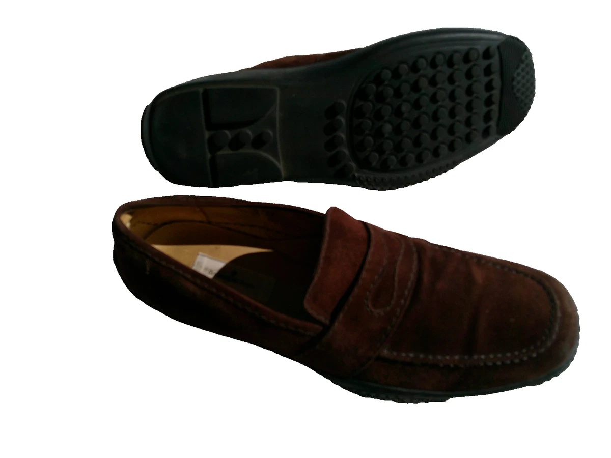 Ermenegildo Zegna Black Suede Loafers Dainite Rubber Soles Size 11 US/ 10 UK Black Ermenegildo Zegna Loafer Casual Shoes for Men for sale  main image 4