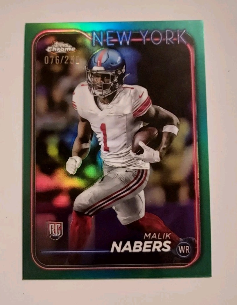 2024 Topps Chrome MALIK NABERS Teal Refractor SP #205 RC #/250