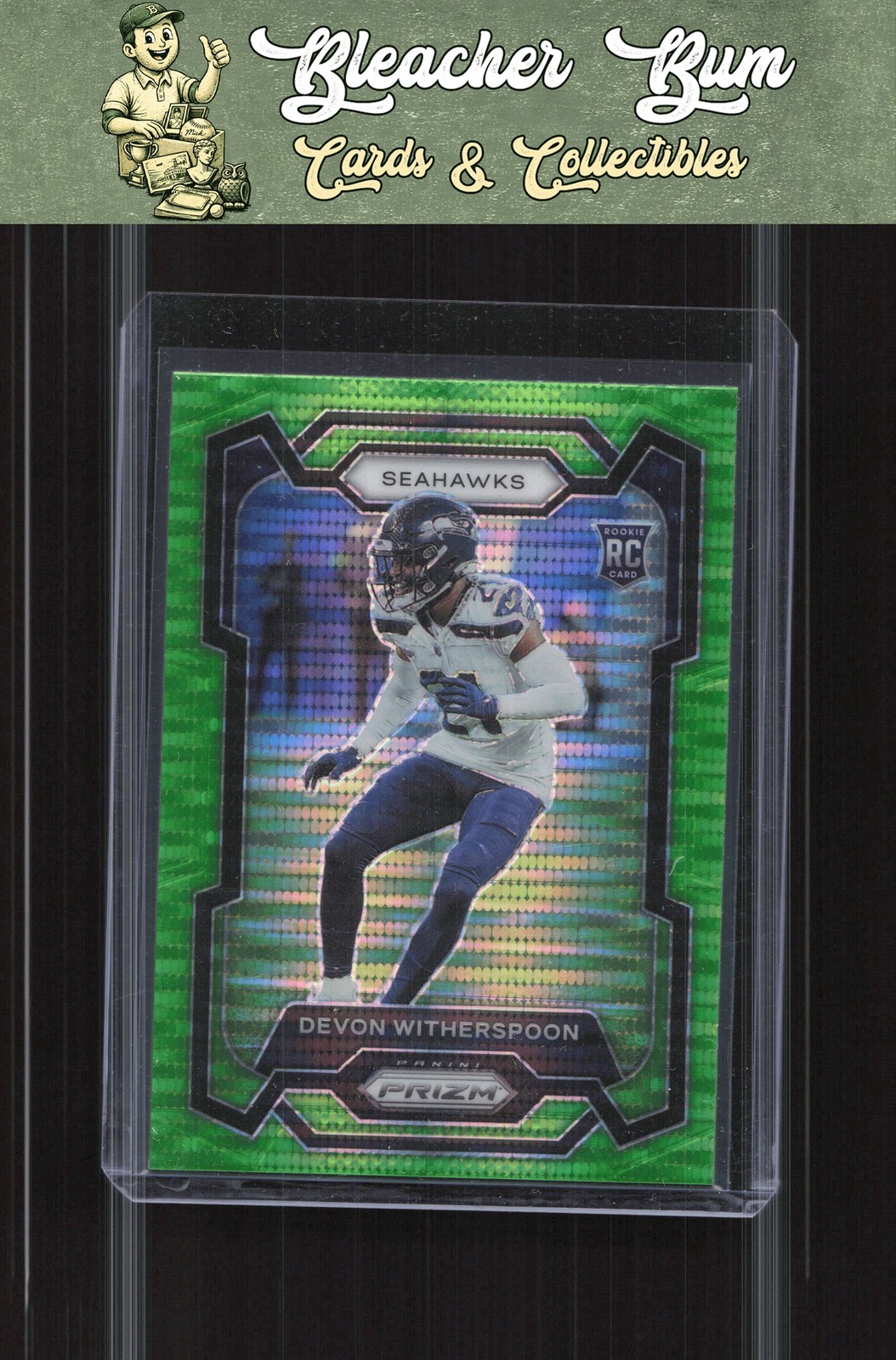 2023 Panini Prizm 389 Devon Witherspoon Neon Green Pulsar