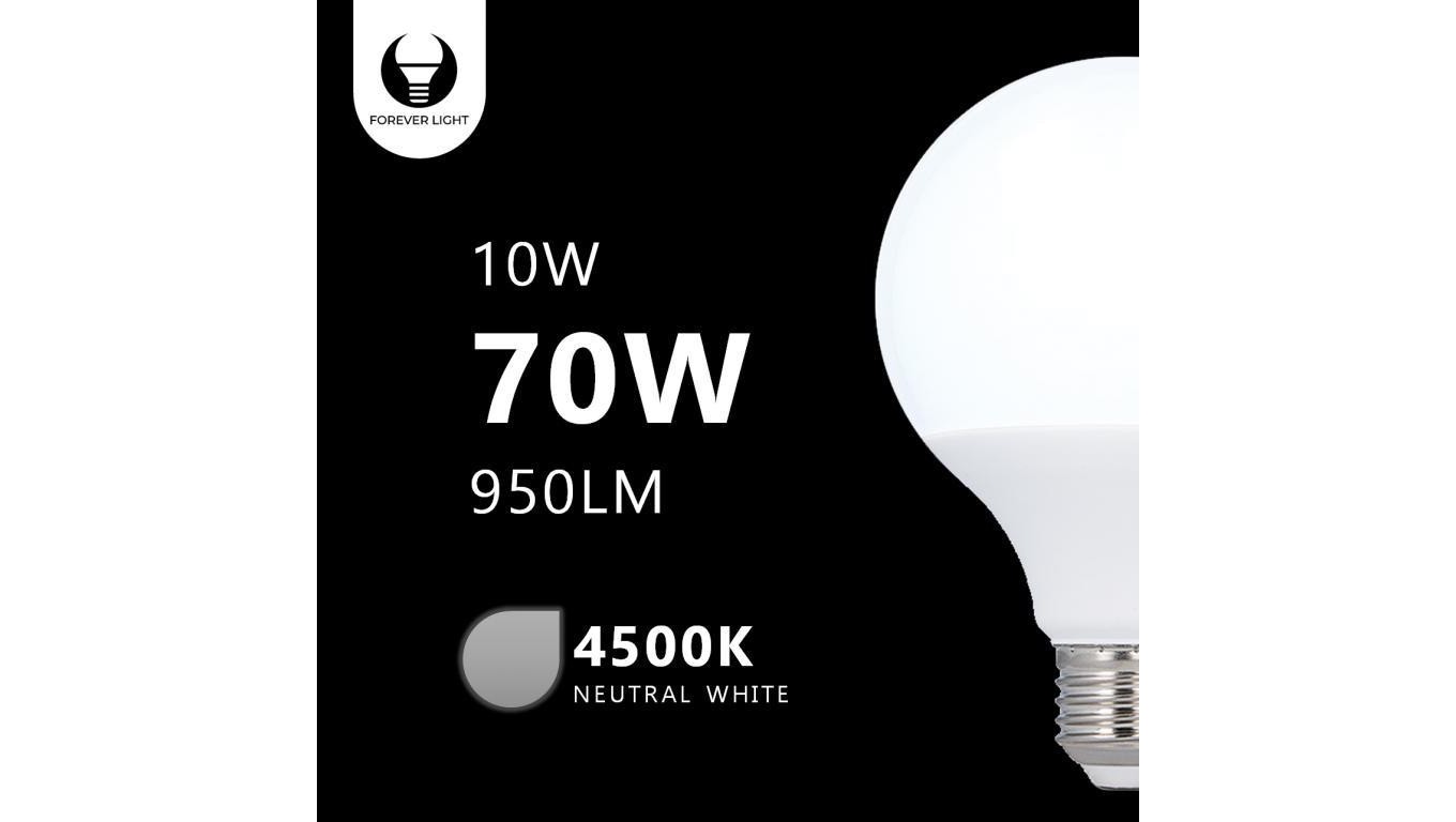 5900495863102 arówka   E27 G95 10W 230V 4500K Forever Light TELFORCEONE